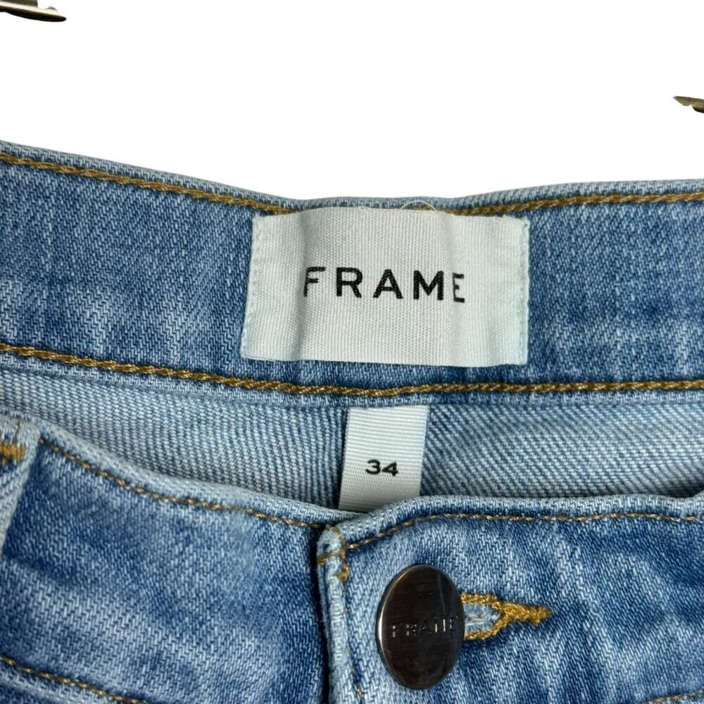 FRAME Denim L'Homme skinny Jean mid rise blue 34 X 27 - Picture 7 of 12